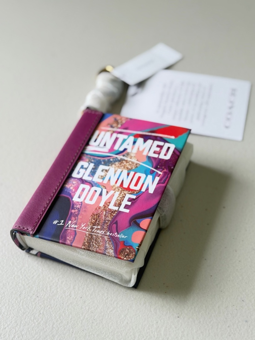 Coach Untamed By Glennon Doyle Book Bag Charm - Picture 2 of 8